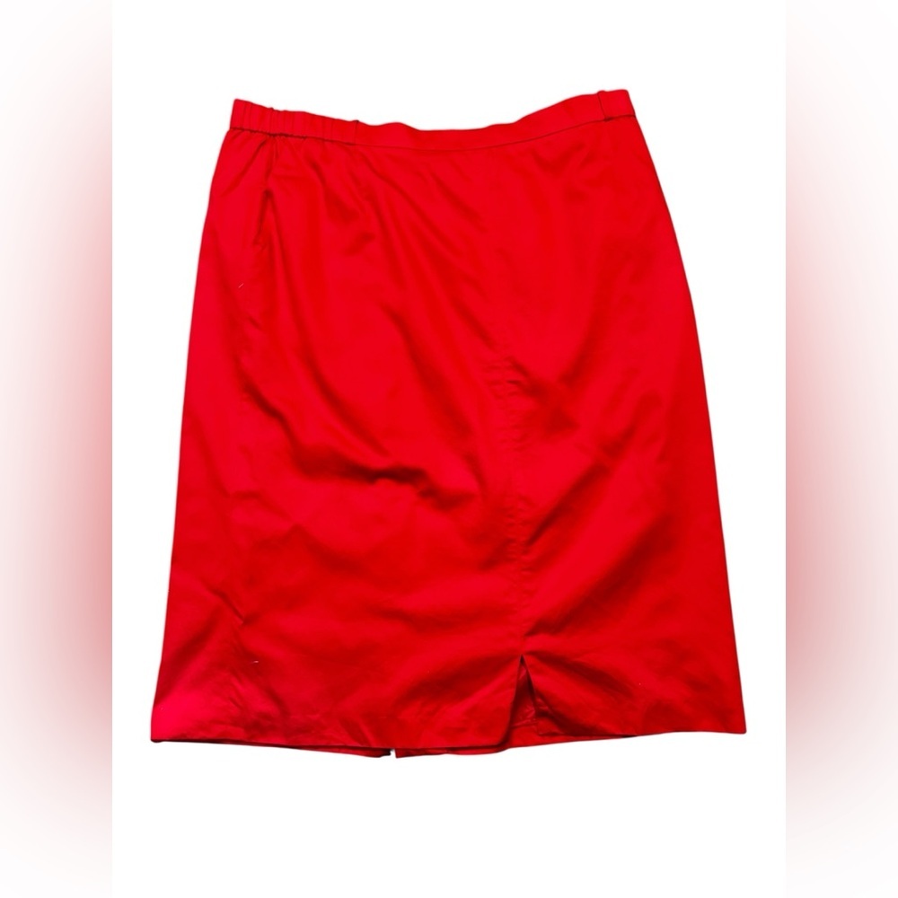 Red, vintage Givency pencil Skirt, plus size 20W